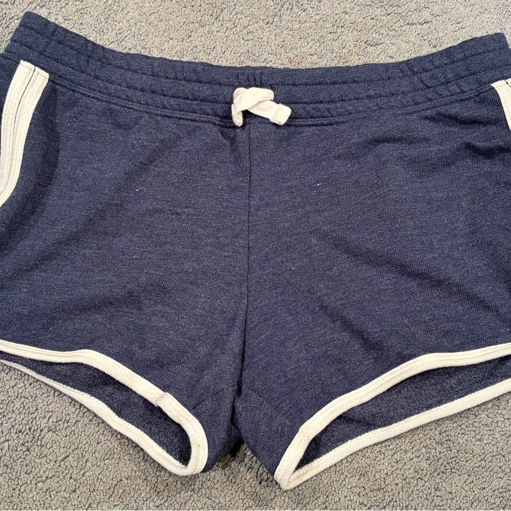 SO Girls Plus 16 Navy Dolphin Shorts Cotton Blend Lounge Athletic Retro Style